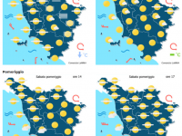 Le previsioni meteo del consorzio Lamma per sabato 6 Dicembre
