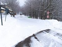La neve al passo di Pradarena in Garfagnana