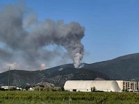 L'incendio sul monte Faeta