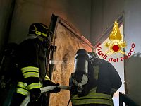L'intervento dei vigili del fuoco