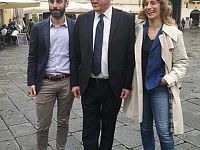 Gli assessori Raspini e Mammini con il sindaco Tambellini