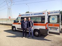L'ambulanza donata all'Ucraina