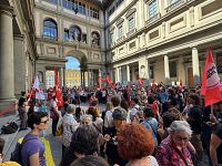 La manifestazione a Firenze