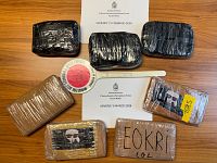 La droga scoperta e sequestrata