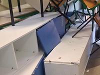 Devastazioni nella scuola occupata
