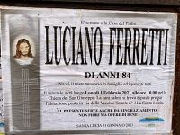 Il necrologio di Luciano Ferretti