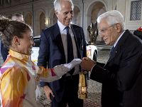 Al Quirinale la cerimonia di consegna della Fiamma Olimpica