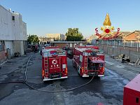 L'intervento dei vigili del fuoco