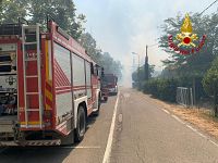 L'incendio a Castell'Azzara