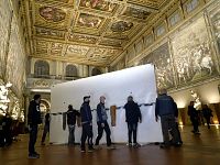 L'arrivo della tela in Palazzo Vecchio