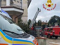 L'intervento di ambulanza e vigili del fuoco