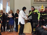 Il cane Rocky e il suo conduttore hanno ricevuto il Pegaso d'Oro