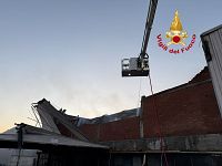 L'intervento dei vigili del fuoco