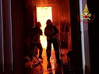 L'intervento dei vigili del fuoco 