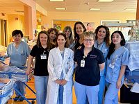 L'équipe di Neonatologia del San Donato di Arezzo, guidata dalla dottoressa Letizia Magi