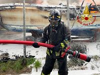 L'intervento dei vigili del fuoco