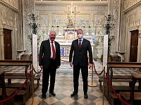 Il presidente Giani e il direttore Schmidt nel nuovo Museo