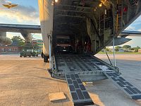 Il C-130 e l'ambulanza
