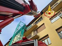 L'intervento dei vigili del fuoco