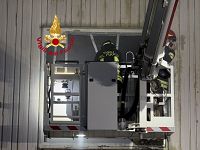 L'intervento dei vigili del fuoco
