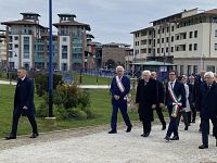 Il presidente Mattarella all'intitolazione del parco a Pier Luigi Vigna (Foto: Quartiere San Donato / Facebook)