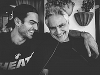 Matteo e Andrea Bocelli (foto da Instagram)