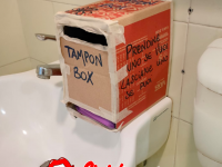 Tampon box (foto da Fb Sinistra per)