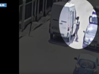 Uno dei presunti trafficanti in azione