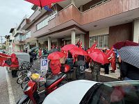 Il presidio dei lavoratori a Firenze