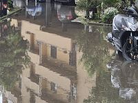 Uno degli allagamenti a Carrara