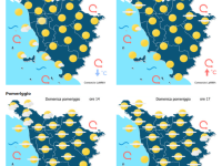 Le previsioni meteo del consorzio Lamma per domenica 22 Febbraio