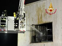 L'intervento dei vigili del fuoco