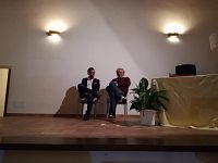 Fabrizio Grazioso con Maurizio Papi, sindaco di Porto Azzurro