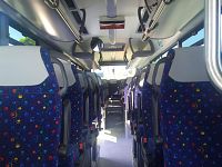 L'interno di uno dei nuovi bus