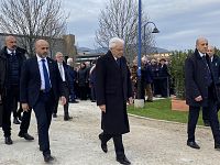 Il presidente Mattarella all'intitolazione del parco a Pier Luigi Vigna