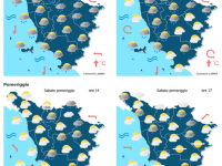 Le previsioni meteo del consorzio Lamma per sabato 24 Gennaio