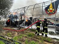 L'intervento dei vigili del fuoco