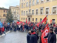 La manifestazione a Siena (Foto: Cgil Siena / Facebook)