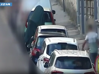 Uno dei presunti trafficanti in azione