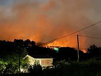 L'incendio sul monte Faeta