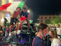 Italia campione d'Europa, la festa a Pontedera 1