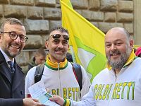 Antonio Mazzeo ha incontrato i manifestanti di Coldiretti