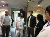 Lorenzo Musetti ha visitato l'ospedale Noa di Massa