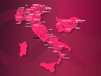 mappa tappe italia