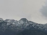 La neve sul monte Capanne all'Elba