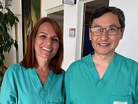 Dottoressa Elisa Barberi e dottor Vitali Pak dell’Ospedale del Cuore di Massa