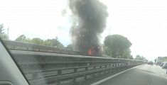 Camion a fuoco e incidenti bloccano Fipili e A1