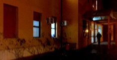L'ospedale di Volterra di notte