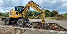 Lavori sul sistema fognario a Botteghe
