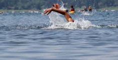 Romito swim Race, nuotatori ai blocchi di partenza